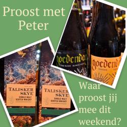 Whisky aanbieding en Goedendag Proost met Peter