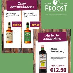 Maart aanbiedingen Brons Beerenburg en Jack Daniels